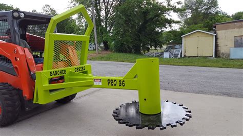 skid steer tree saw rental|pole saw for skid steer.